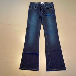 Joe Jean’s boot cut denim.